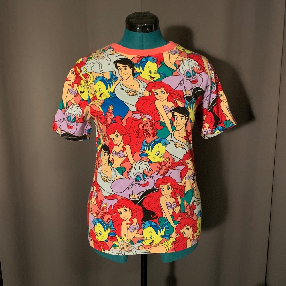 The Little Mermaid Tokyo Disney All Over Print Tee